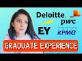 My Big 4 Consulting Graduate Scheme Experience UK -  PwC, EY, KPMG & Deloitte management consultant