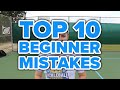 Top 10 beginner pickleball mistakes!