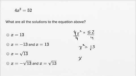 Solving quadratic equations Basic example | Math | SAT | Khan Academy