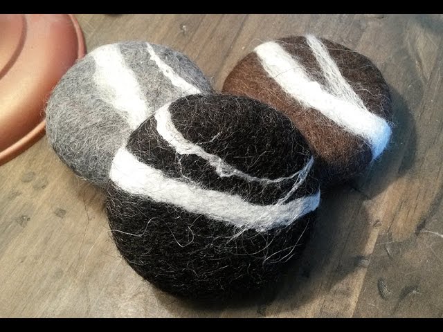 Cómo hacer bolas de lana de fieltro para secadora (con vídeo) - HankyBook