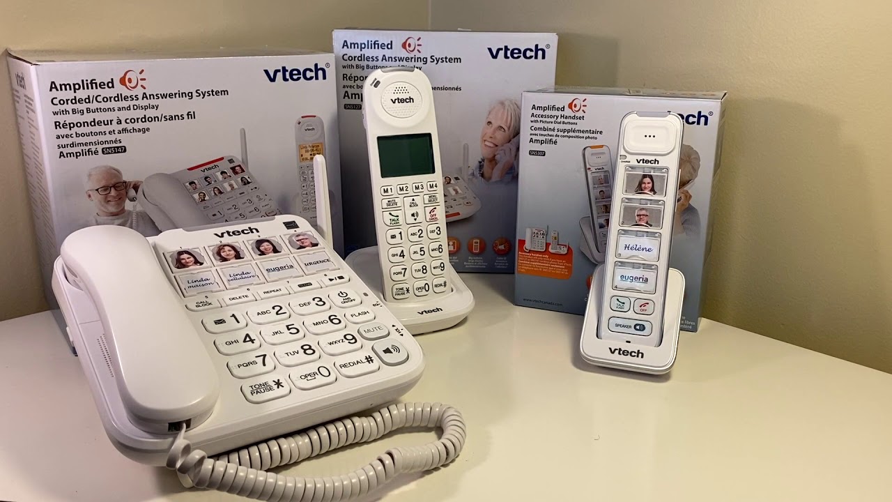 Téléphone VTech amplifié sans fil et répondeur intégré - Eugeria