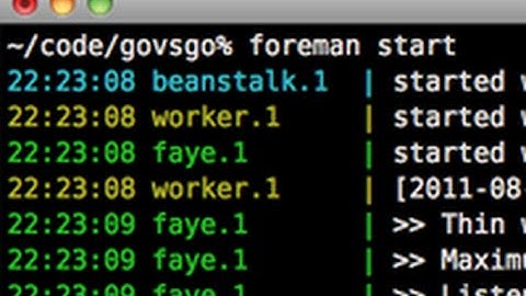 Ruby on Rails - Railscasts #281 Foreman