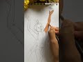 শ্যামরাই অঙ্গে গোরাচাঁদ 🪷🌖🦚 #art #viral #watercolor #trending #krishna