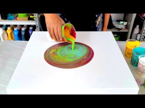 This One Surprised Me!! - Tropical Vibes with Just Paint and Water ...