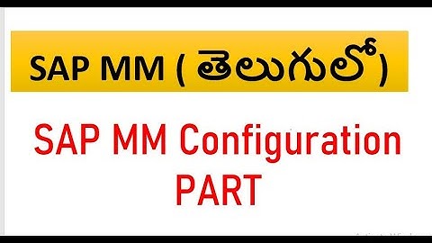 తెలుగులో SAP MM| SAP MM Error Analysis | SAP MM Error rectification| Material management