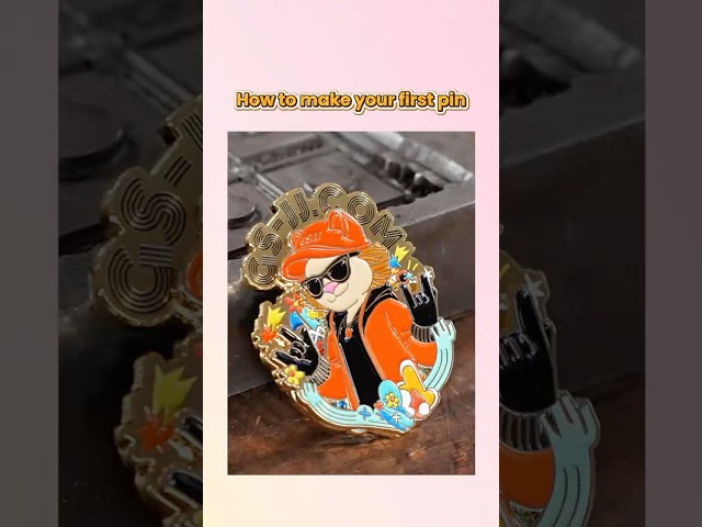 How to make your first enamel pin?👋Watch this video to get the answer!📹