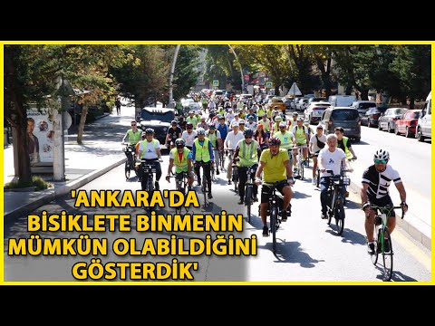 Ankara'da 'Otomobilsiz Pazar Günü'nde Pedal Çevirdiler