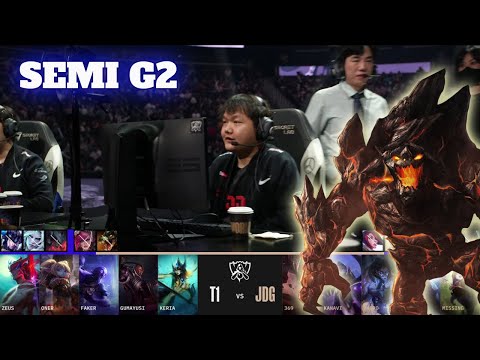 T1 vs JDG - Game 2 | Semi Finals LoL Worlds 2022 | T1 vs JD Gaming - G2 full game