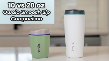 Owala 10 and 20 Oz Smooth Sip Coffee Tumblers Compared