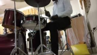 Video thumbnail of "Lift Jesus higher- drum cover"