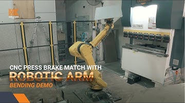 CNC Press Brake Match With Robotic Arm Bending Demo