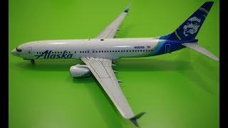 :  , Boeing 737-800 Alaska Airlines. Zvezda, scale 1/144.