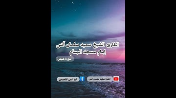 التلاوة الهادئة للشيخ سعيد سلمان انس ما تيسر من سورة عبسَ
