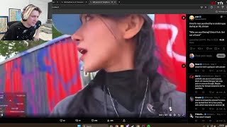 xQc Reacts to Jinnyttv Punched by Random Guy during IRL Stream