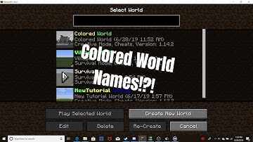 MInecraft 1.14.2 Tutorial | Custom World Names!