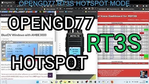 OPENGD77 FIRMWARE -RT3S HOTSPOT (MMDVM mode)