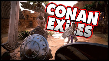 Conan Exiles - SCORPIONS, RHINOS & Base Building - Conan Exiles Gameplay Part 3 [Livestream]
