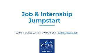 Job and Internship Jumpstart