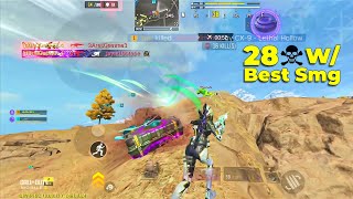 28 KILLS ON UNSTABLE PING USING THE BEST SMG | COD MOBILE !