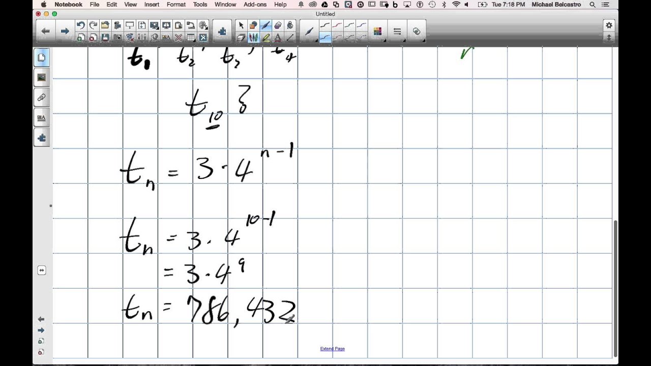 Geometric Sequences and Exponential Functions Grade 11 University