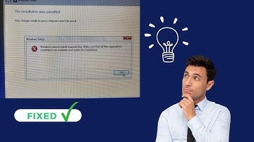 Windows can not install required files || Fixes