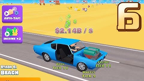 ✅ Idle Racer / Gameplay Walkthrough / Stage 6 / Beach