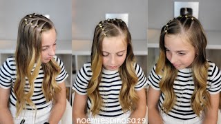 Peinado fácil y elegante para niñas / Peinados quinceañera / Peinados graduación