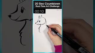 This is INSANE! 😲 20 Seconds Art Challenge Repost + Lost & Found Preorder Gift #artshorts #meiyu