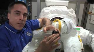Astronaut Chris Cidy Shows Off Faulty Spacesuit Part 2