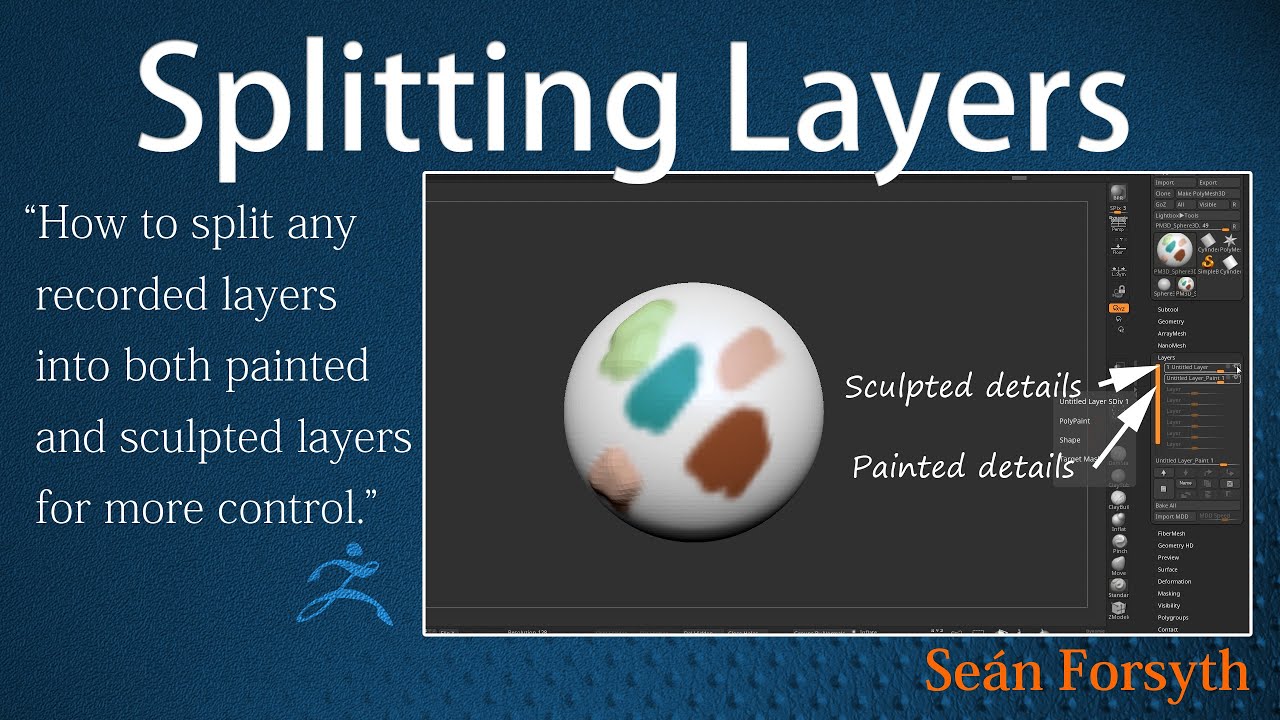 how to pull out even layer in zbrush