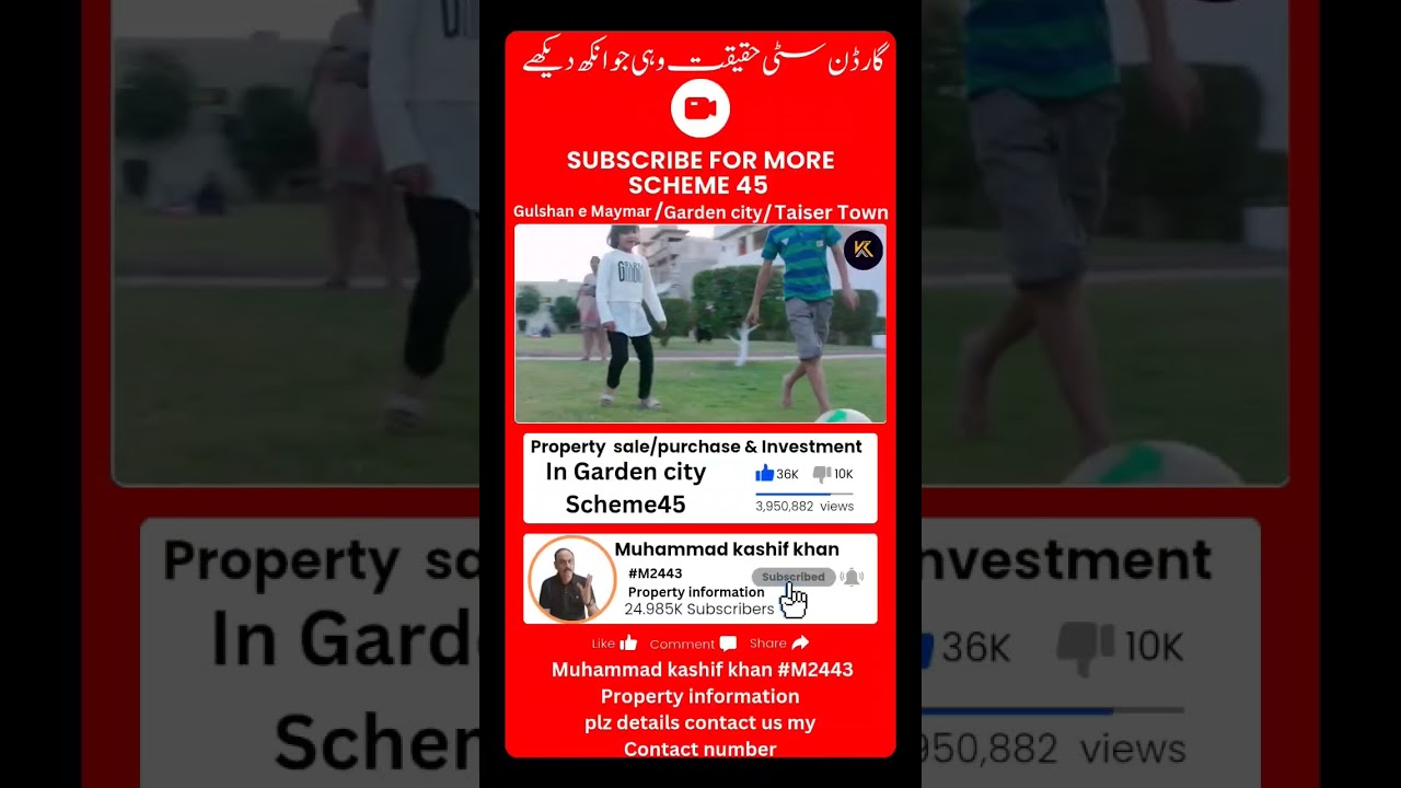 Garden City Scheme 45 | KDA Leased project | Current updates