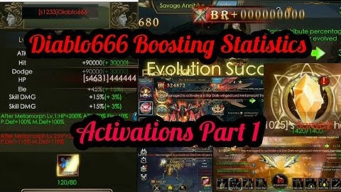 Diablo666 - Activation/Boosting Statistics Video - Part 1 - Legacy of Discord