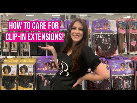 How to Care for Synthetic Clip-In Extensions