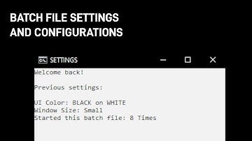 Make a Batch File that can Save and Read Settings | Tutorial