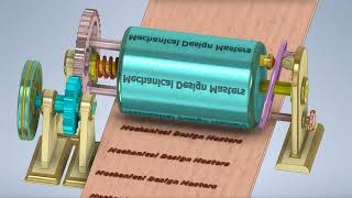 Mechanism for Converting Rotational Motion into Reciprocating Motion - Printing Mechanism - ميكانيزم