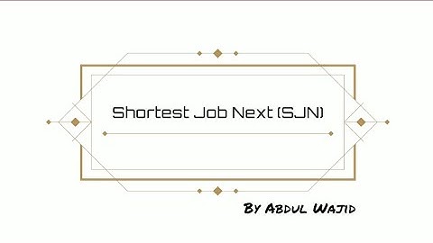 Shotest Job Next (SJN) | Shortest Job First (SJF) Numericals in Urdu/Hindi.