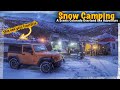 Snow Camping in freezing weather on the Colorado River! #snowcamping