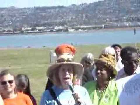 BEACH IMPEACH - 10-7-07 - CINDY SHEEHAN