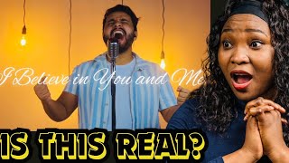 MAGICAL! First time hearing Gabriel Henrique I Believe in You and Me Whitney Houston cover REACTION