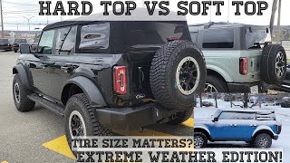 Ford Bronco Hard top vs Soft Top extreme Road test comparison plus tire noise and handling screenshot 3