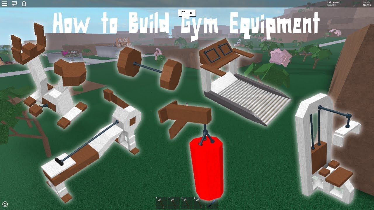 Lumber Tycoon 2 How To Build Gym Equipment Youtube - roblox lumber tycoon 2 units of measure youtube