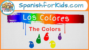 Los Colores: The Colors in Spanish Song by Risas y Sonrisas SpanishforKids.com