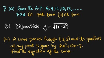 NECO 2022 Question 7 | nth term of AP | Chain Rule of differentiation