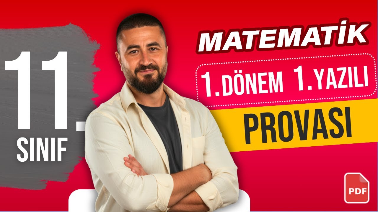 11.Sınıf 1.Dönem 1.Yazılı Provası | Yazılı Kampı | 11.Sınıf Matematik
