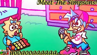 Friday Night Funkin' Meet The Simpsons! (#simpsons #fnfmod) Maggie VS BF in googoogagaaa screenshot 4