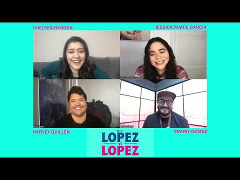 Harvey Guillén, Chelsea Rendon, and Jessica Marie Garcia Interview for NBC's Lopez vs Lopez