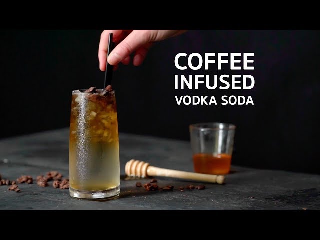 Coffee Infused Vodka Soda