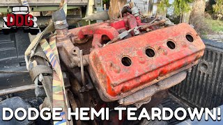 BLOWN UP! 1959 Dodge 315 Hemi Engine Teardown And Inspection (And How To Un-Seize A Rusty Engine)