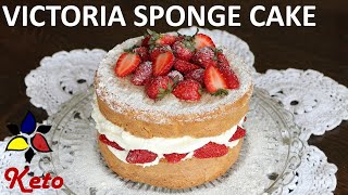 Victoria Sponge Cake – KETO, sugar free, gluten & grain free