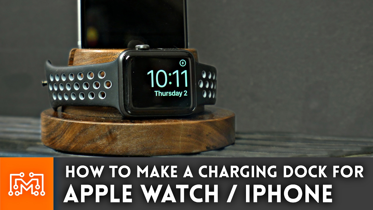 Apple Watch  amp  iPhone Charging Dock    Woodworking How To   I Like To Make Stuff